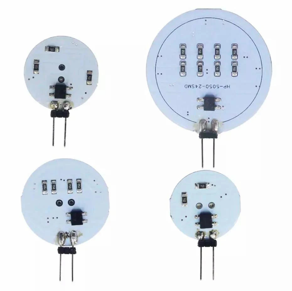 G4 LED Bulbs DC 12V 5050 SMD 1.2W 2.4W 5W 120 Degree Bi-pin Cold Warm White Halogen Replacement Lamp