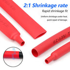 2/5M Red 2:1 Heat Shrink Tube Diameter 0.6mm~50mm Wire Repair Protector Polyolefin Insulated Shrinkable Cable SleeveTubing