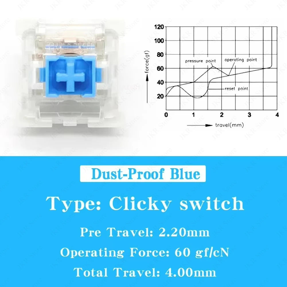 DIY Mechanical Keyboard Switches 30/50/100 PCS 3 Pin Tactile Clicker Keys Replacement Parts Accessories Use
