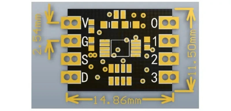 ADS1115 Four 16-bit ADC Module I2C Communication Module ADC Sampling Channel ADS1115 Chip