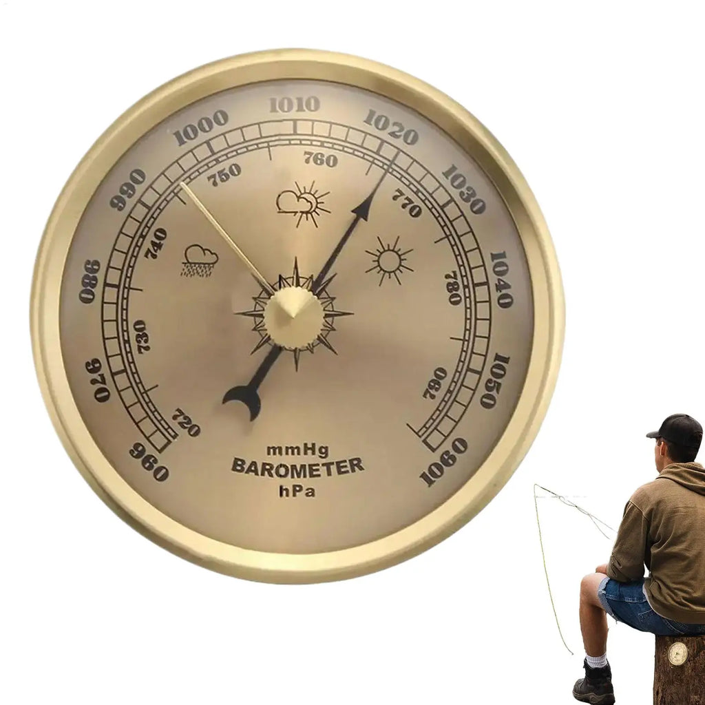 70mm Atmospheric Home Barometer Weather Forecasting Instrument Outdoor Barometer For Women Men Fisherman Hiking Fishing Hunting