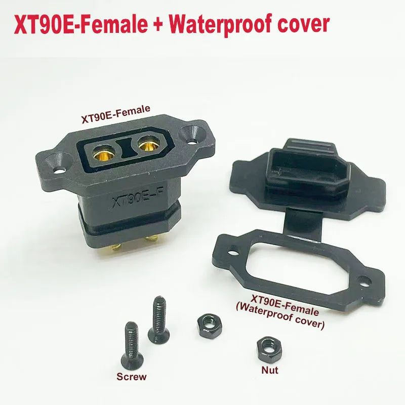 1/2/3/5pcs XT90-M XT90E-F XT90S XT90E  Male/Female Power Sockets Gold-Plated Battery Connectors Connector Sockets (Yellow/Black)
