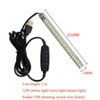 DC5V Dimmable LED Chip 5W-30W Surface Light Source SMD 5730 LED Light Beads DIY Tricolor Adjustable LED Bulb White Warm White