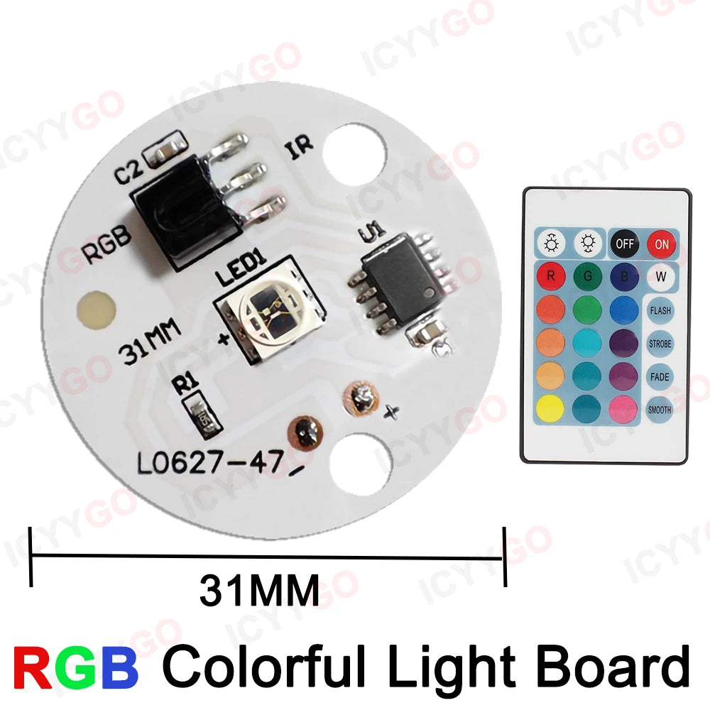 LED Light Panel 5V Color RGB Colorful Gradient Light Source Infrared 24-Key Wireless Remote Control Switch Nn/Off Control/Touch
