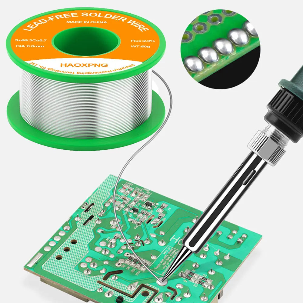 Lead-free No-clean High Purity Solder Wire Tin Melting Point 217 Degrees Solder Wire for Electronic Repair Sn99.3cu0.7