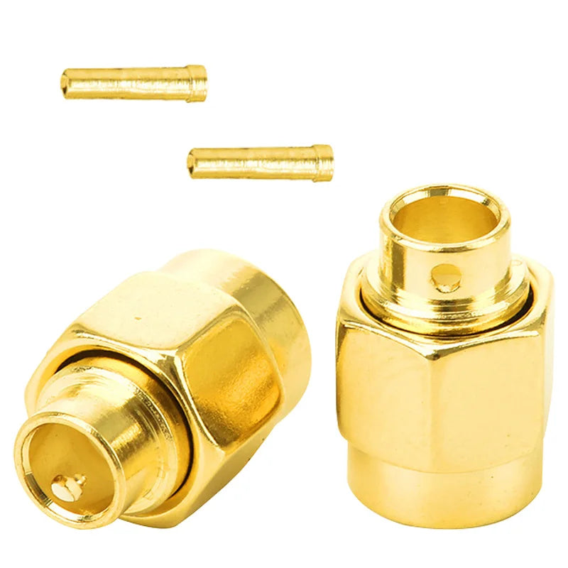 SMA Male (Female Pin)  Solder FOR Semi-rigid B3 RG141 RG402 Cable Connector 5/20/100PCS 1000V 6GHz