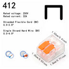 10/20/30/50Pcs Multi Port Orange Universal Quick PlugIn Terminals Connectors Wire Connector Terminals