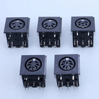 Yanxi 4 5 6 7 8 Pin Female Socket Connector Terminal Socket DIN Interface Keyboard Mouse Plug  PCB Panel Mount Power Jack