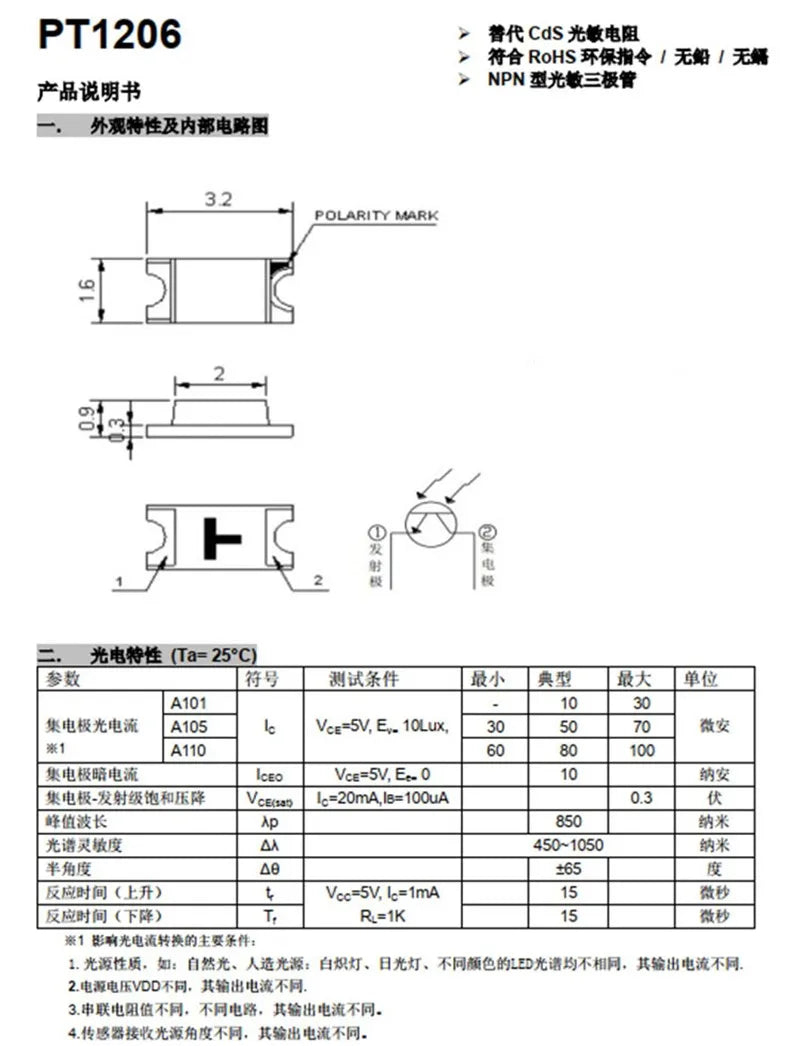 20PCS 1206 0805 0603 940nm IR Receive Head Infrared Emitting Transmit Diode Sensor Photodiode SMD Infrared LED
