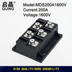 New Three-Phases Rectifier Bridge MDS200A1600V Copper Baes Plate Rectifier Module MDS200A