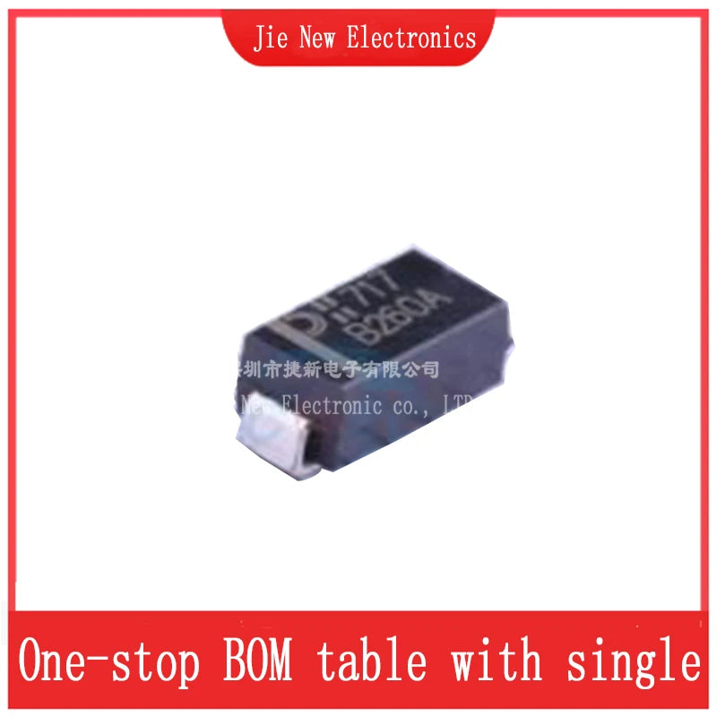 10PCS/100PCS SMD Schottky Diode B340A-13-F B2100A B220A B230A B240A-13-F B260A-13-F B320A B330A  B350A B360A-13-F B1100 DO-214AC