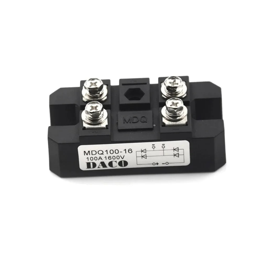 1 Pcs High Power Bridge Rectifier 100A Single Phase Diode Bridge Rectifier 4 Terminal 1600V Diode Bridge Rectifier Module