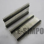 10pcs/100pcs 2.54mm 2x15P/25P/40P L30mm SMD Breakable Male Pin Header Dual Row Double Plastic Rohs Gold SMT PCB Board Spacer