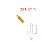50 PCS Pogo Pin Female Contact Pad Through Holes PCB Male Header Flange Target Connector to Mate Spring Load PogoPin