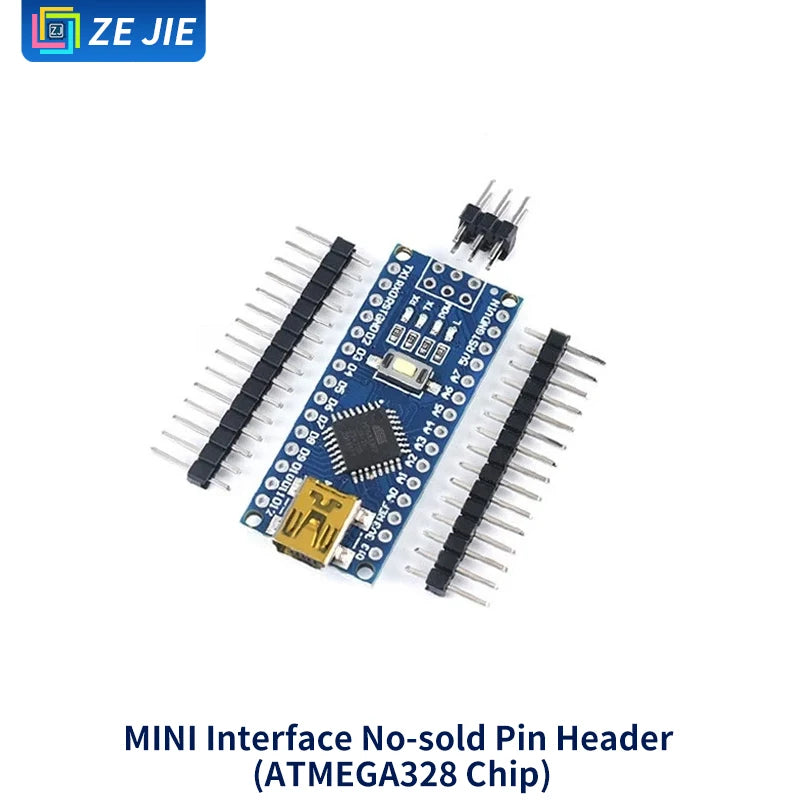 UNO R3 Development Board Kit, Improved Version ATmega328P MCU Module, Compatible with Arduino Nano