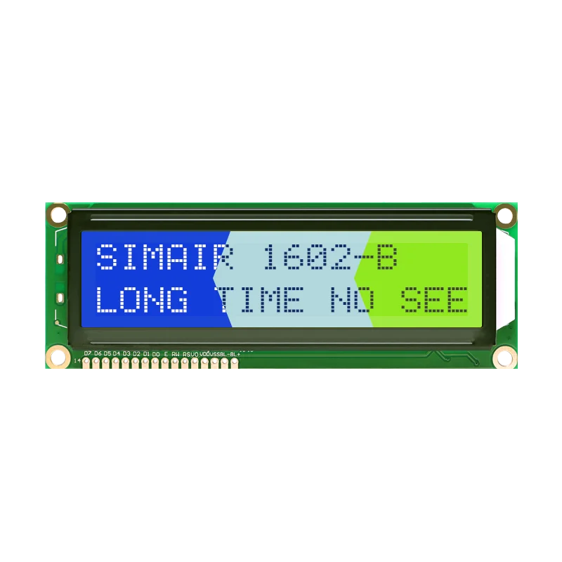 16x2 Character LCD Module 5V STN Gray Transflective 6800 Parallel Interface Russian Font Display 1602-DB