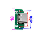 10PCS type c USB3.1 Female Connectors Jack Tail 16pin usb Male Plug Support PCB Board Electric Terminals welding DIY data cable