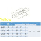 50PCS Ring Crimp Terminals Electrical Wire Connector M3/M4/M5/M6/M8/M10/M12 Insulation Ferrule Lug Quick Splice Connection Screw