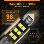 2/4/8/10/20 PCS CANBUS C5W LED Bulb Festoon 31mm 36mm 39mm 41mm 12V 3030-6SMD White Car Interior Dome Trunk License Plate Lights