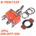 5pcs SPST DPDT Toggle Switch 2 3 Position Latching On-Off On-On On-Off-On E-TEN1021 1122 1221 1321 Power Button Switch 250V 15A