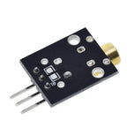 TZT 1/3PCS KY-008 3pin 650nm Red Laser Module Transmitter Dot Copper Head Sensors Module for arduino DIY Kit
