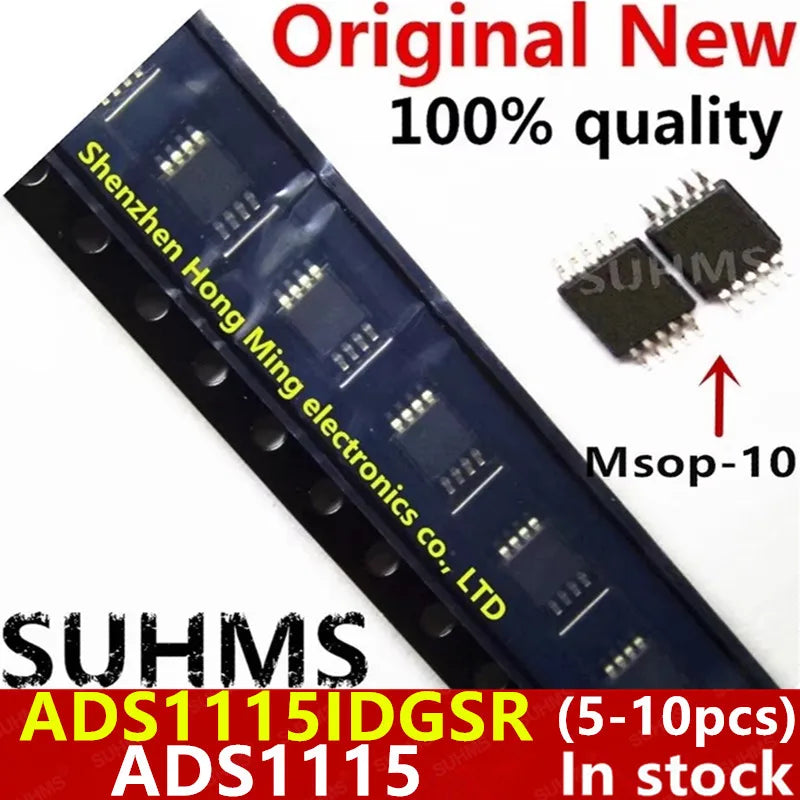 (5-10piece)100% New ADS1115IDGSR ADS1115IDGS ADS1115 MSOP-10 Chipset