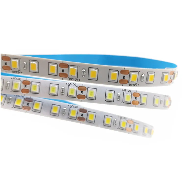 12V LED Strip 2835 8mm 5m IP20 Non Waterproof 120LEDs/m Blue/Red/Green/White /Warm White/Yellow/Pink/Natural White/Ice blue