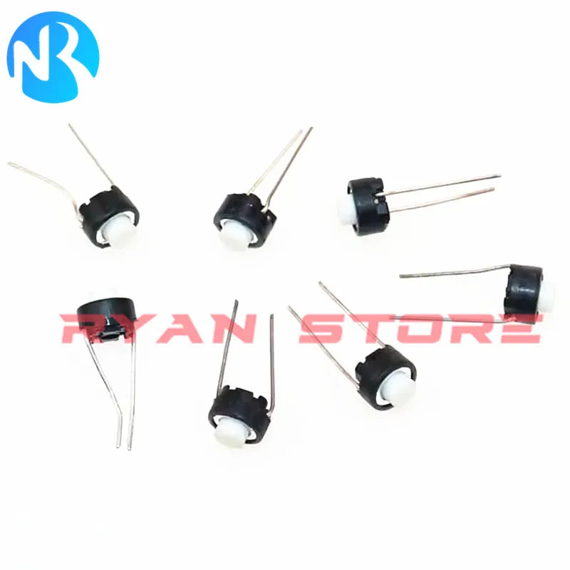 50PCS 100% New SKRGAED010 6*6*4.3MM Touch Switch 6*6*5mm DIP 2Pin Tactile Push Button Micro Tact Switch 6X6X4.3 6X6X5MM