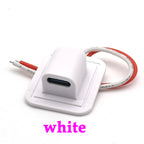 2Pin High Current Charging Socket With 24AWG Snap Lock Plate USB TYPE-C Female Type C Waterproof Female Connector Jack