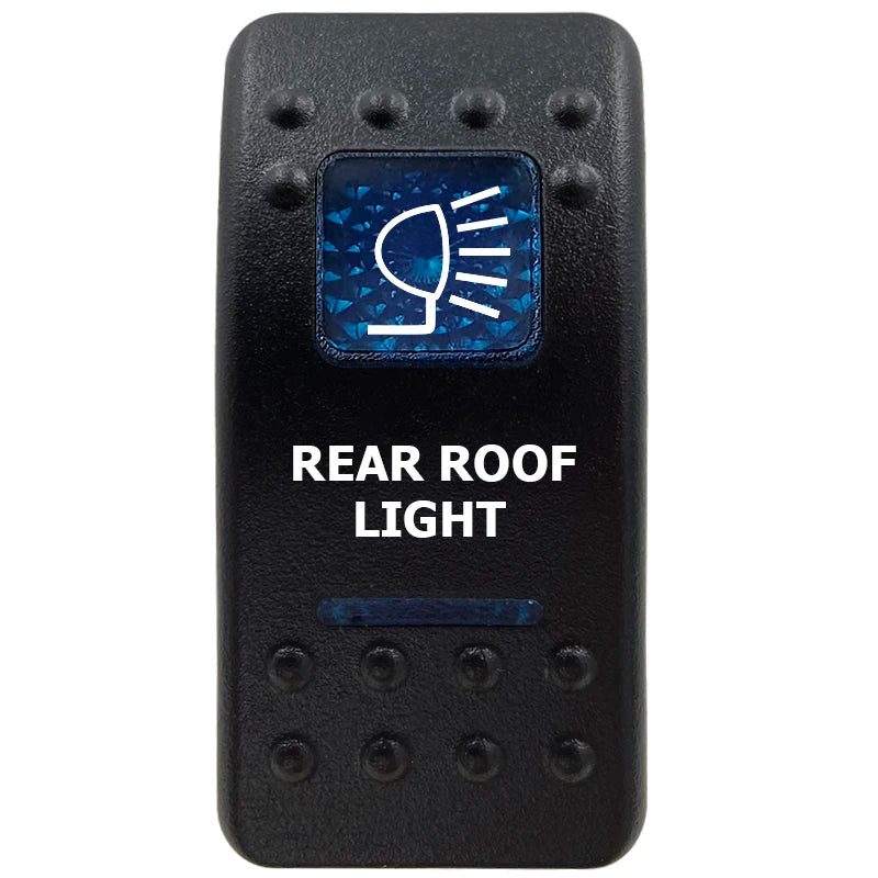12V Marine Grade Rocker Switch SPST/ON OFF, DPDT/(ON) OFF (ON) Blue Led Light Bar for Carling ARB NARVA Replace Waterproof IP66