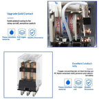 Power Electromagnetic Relay MY2N‑J MY4N‑J HH52P HH54P With PYF11A Socket Base DIN Rail Mount Coil DC12V DC24V AC220V Industrial