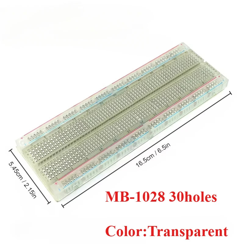 1pcs Breadboard MB102 ZY-204 PCB Bread Board 170-1600 Point Prototype PCB Solderless Breadboards Protoboard Circuit PCB DIY Kit