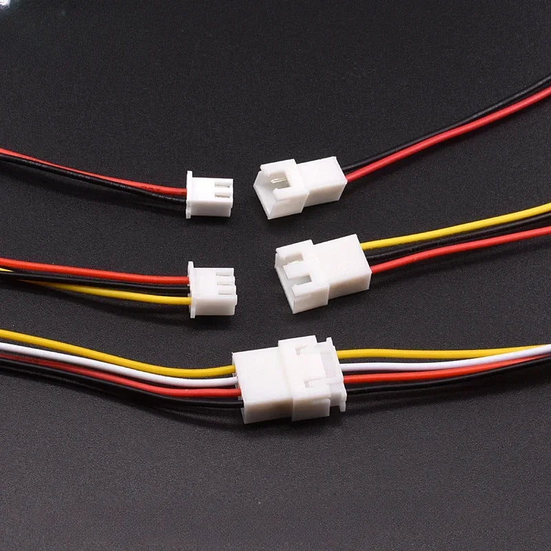 10PCS JST XH2.54 XH 2.54mm Wire Cable Connector 2P/3P/4P/5P/6 Pin Pitch Male Female Plug Socket 10cm/20cm/30cm Length 26AWG