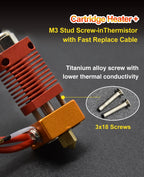 Ender 3 Metal J-Head CR10 MK8 Hotend Extruder Kit Heat Block Nozzle Heater Thermistor for CR10s Pro Ender3 V2 Ender 5 3D Printer