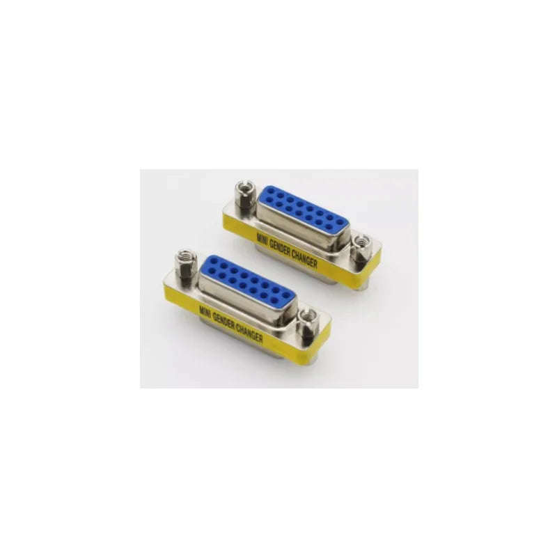 1PCS Mini Gender Changer Adapter DB9/DB15 VGA Male to Female/Male to Male/Female to Female RS232 Serial Plug Com Connector
