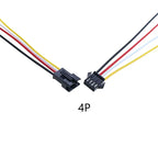 YuXi 1/2/5 Pairs JST SM 2.54mm 2/3/4/5/6Pin Plug Male Female Connector 20cm Wire Cable for LED Light Strip