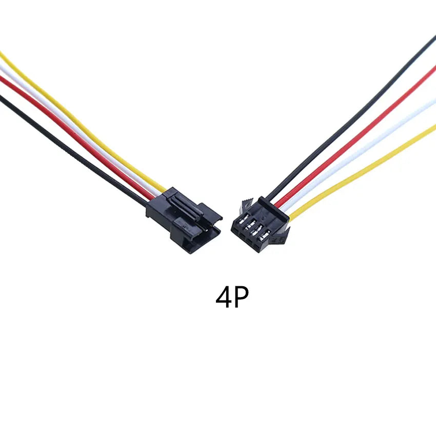 YuXi 1/2/5 Pairs JST SM 2.54mm 2/3/4/5/6Pin Plug Male Female Connector 20cm Wire Cable for LED Light Strip