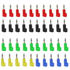 40pcs/4mm Adaptor Electrical Connecting Bending L Shape Banana Jack Plug Socket for Binding Post Test Terminal Connector