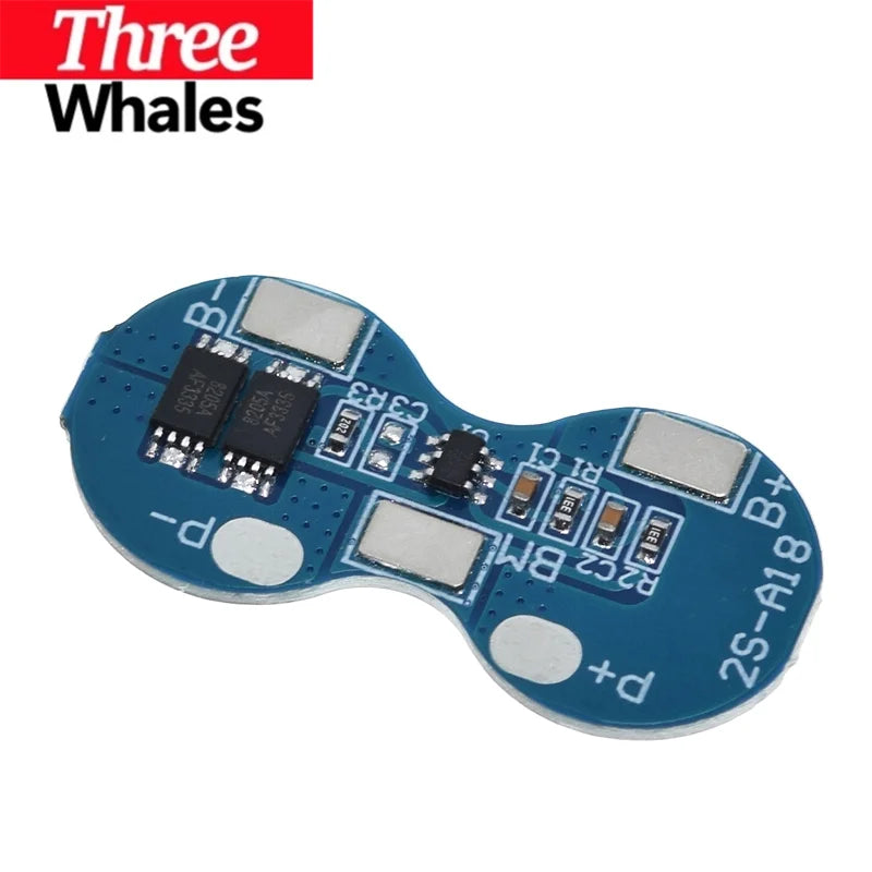 1/5pcs 2S 7.4V Li-ion 18650 Lithium Battery Charger Protection Board  Overcurrent Overcharge Overdischarge Protection 4A 2S BMS