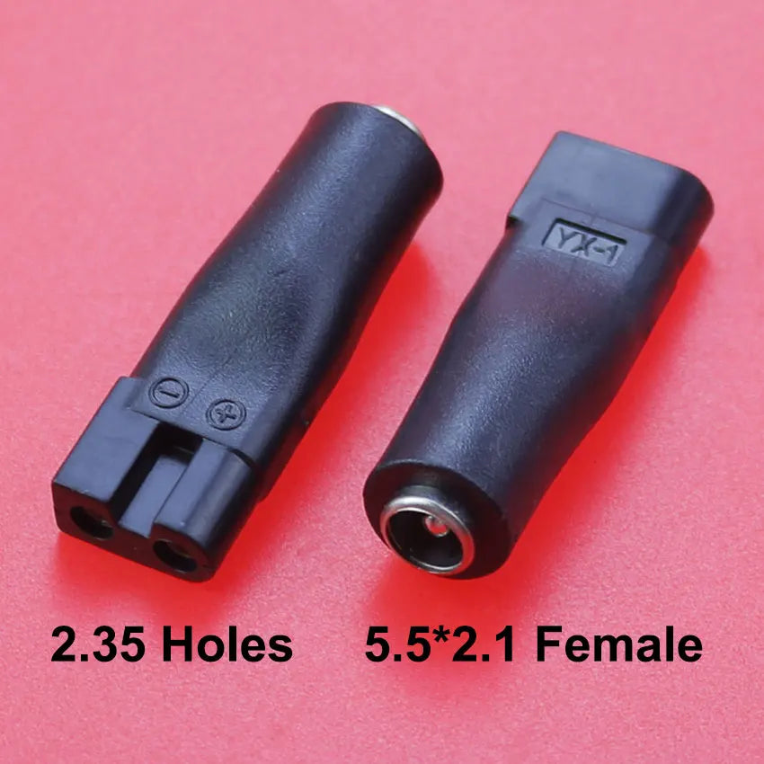 2/7Pcs 5V DC 5.5*2.1mm USB Power Cord Cable Double Hole Charging Adapter Plug For All Kinds Hair Clippers Beard Trimmers Shavers