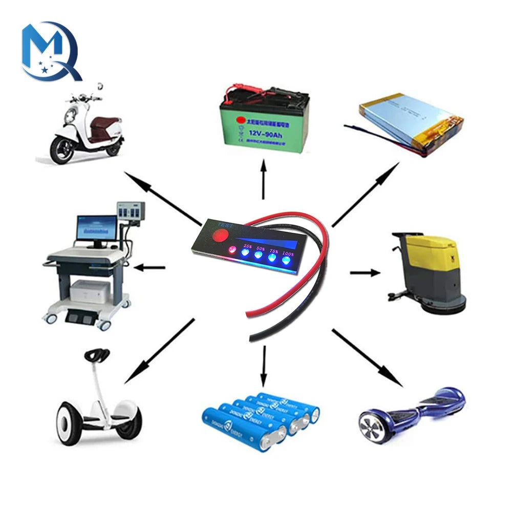 1S 2S 3S 4S 5S 6S 7S 4.2V-29.4V Lithium Battery Li-po Li-ion Capacity Indicator Board Power Display Charging Charge LED Tester