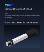 Mini Electric Linear Actuator 6V 12V 24V 150N-20N Push Rod with Rocker Switch & Bracket for Robot Cabinet Shutter Cosplay