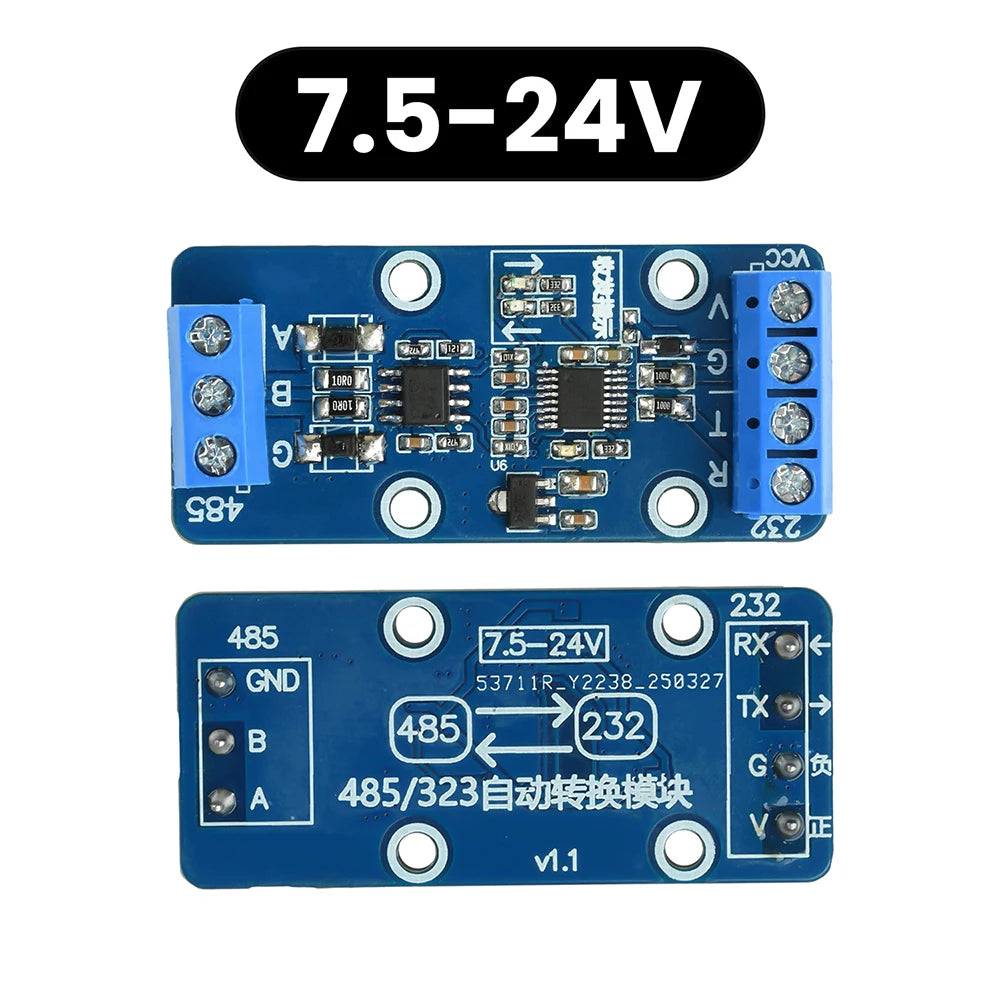 RS232 to RS485 Module Serial Conversion Module 232/485 Mutual Conversion Module TVS Industrial Grade Protection