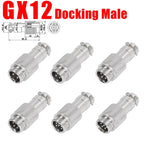 5pcs GX12 GX16 GX20 2 3 4 5 6 7 8 9 10Pin Male Female Butting Wire Cable Circular Aviation Socket Plug Panel Connector