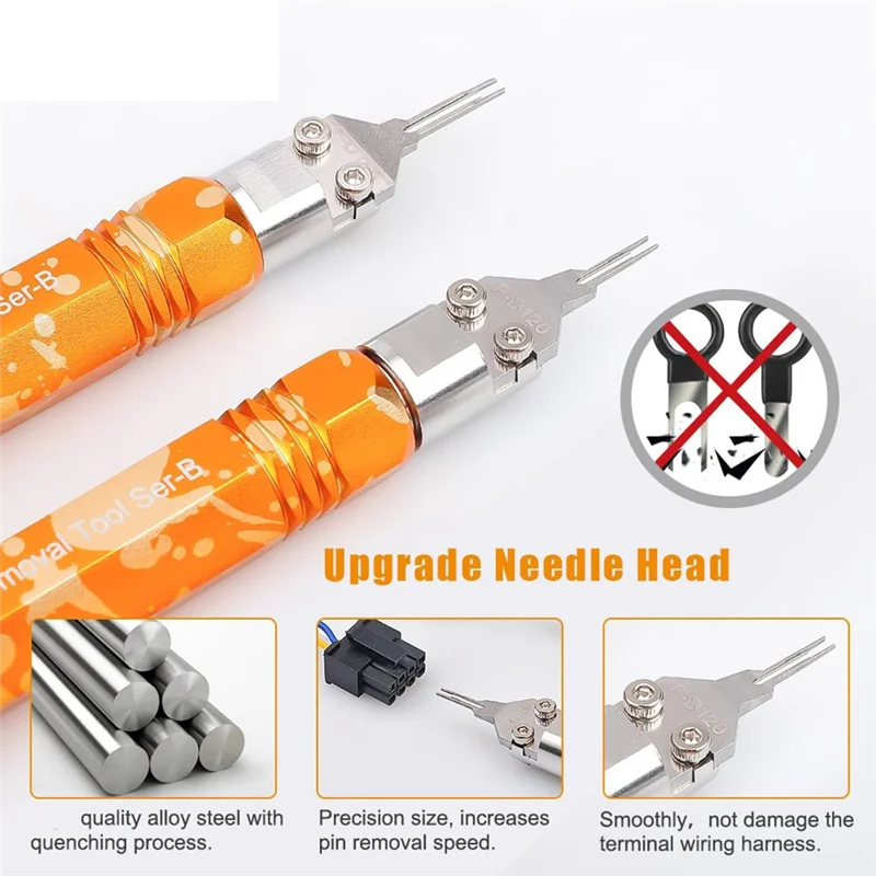 GTBL 2Pack For Molex Pin Extractors Terminal Release Tool Kit For Molex MX3.0 Male/Female Terminals Extraction Tool