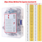 CBB Metal Film Capacitors Assortment Kit 100V 400V 630V 1000V 104 223 103 473 224 334 474 10nF 22nF 33nF 47nF 100nF 220nF 470nF