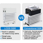 LCTC DIN Rail Mounted Relay SSR Slim Solid State Relay With Heat Sink DC Control AC 10A 25A 40A 50A 60A 80A Industrial Relay