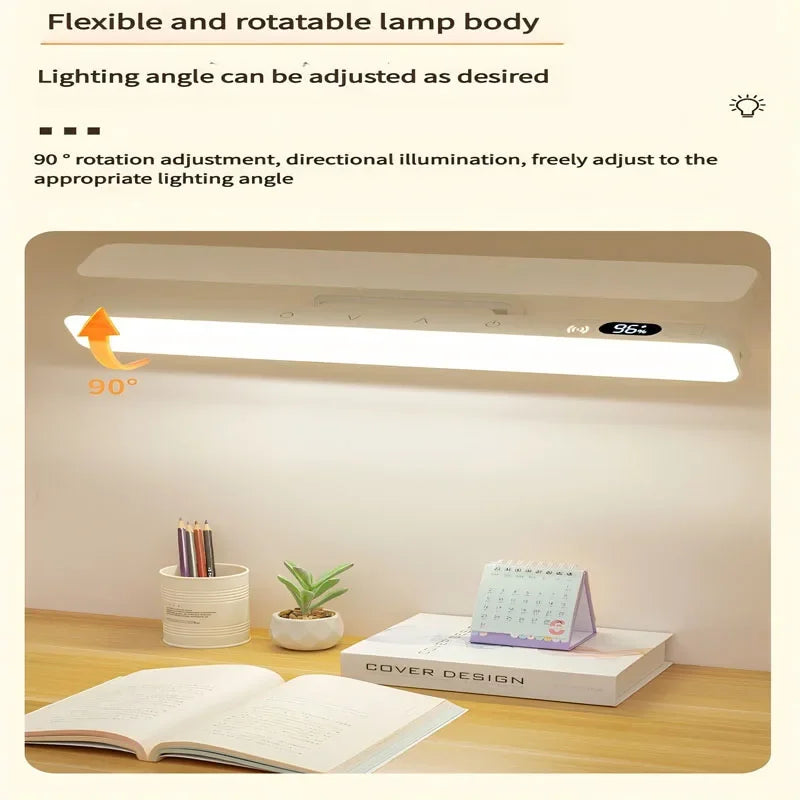 LED Eye‑Caring Desk Lamp Rechargeable Magnetic Night Lights Mirror Front Lamp Dormitory Student Reading Small Desk Lamp