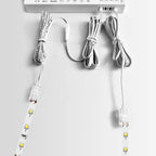 1/3/5Pcs 2m Dupont Extension Wire 2Pin 8mm 10mm Solderless Crystal Connector for Cabinet Wardrobe 2835 SMD 12V/24V LED Strip