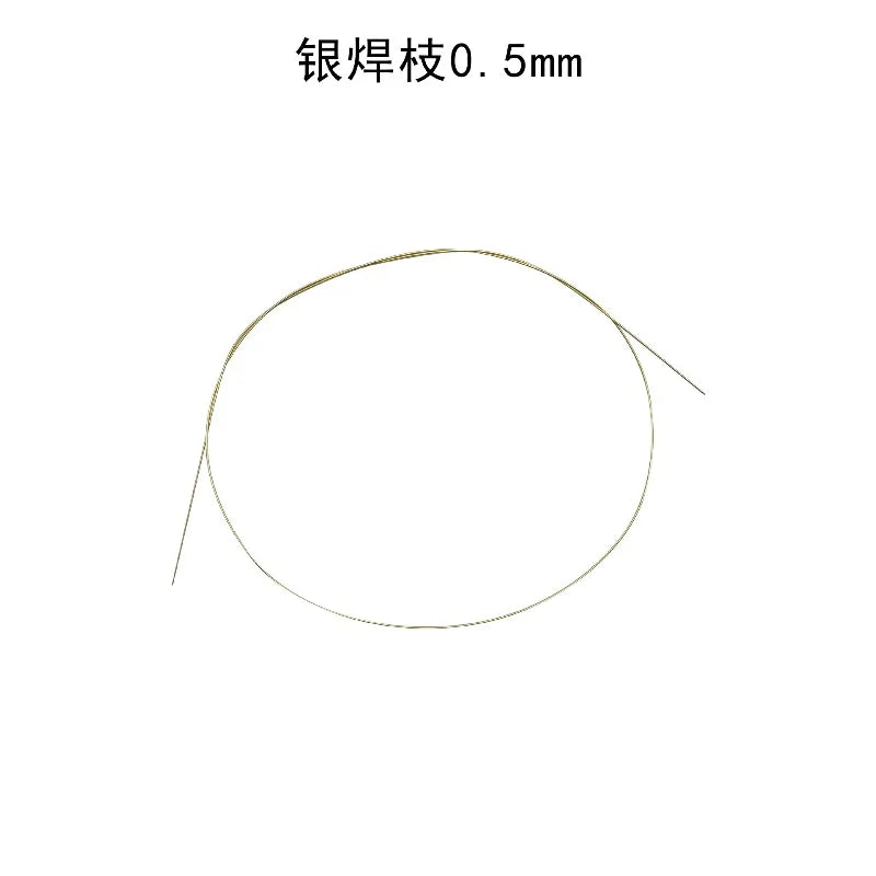 Silver Solder Wire Low Temperature Easy-Flow Low Melting Point Solder Rods (0.5/0.7/1.0/1.5mm Diameter) for Jewelry Welding